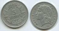 5 Francs G9099 - France KM#888b.2 Scarce Key date Gadoury 766. Frankreich -