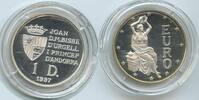 1 Diners G0453 - Andorra KM#127 Silber Europa EURO Proof Römische Verträge -