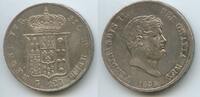 Italien Neapel und Sizilien 120 Grana (Piaster) Silber GS182 - Ferdinando II. 1830-1859 Kingdom of the Two Sicilies Italian States -