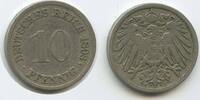 10 Pfennig G9589 - Deutsches Reich KM#12 RAR Germany Empire -