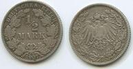 ½ Mark G4697 - Deutsches Reich Silber KM#17 Silber Germany Empire -