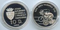 10 Diners GS284 - Andorra KM#95 Summer Olympic Games Radsport Proof Silber -