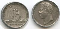 Frankreich Kleine Silbermedaille GX946 - Krönung von Karl X. in Reims -