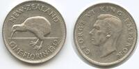 Neuseeland One Florin H0319 - RARES JAHR Kiwi King Georg VI. 1936-1952 New Zealand -