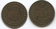Tunesien Französisches Protektorat 10 Centimes G1419 - Ali III. 1882-1902 French Protectorate -