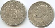 Deutsches Reich 2 Reichsmark Silber S0481 - 450. Geburtstag von Martin Luther -