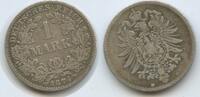 Deutsches Reich Kaiserreich 1 Mark Silber G10282 - Wilhelm I. 1871-1888 Germany Empire -