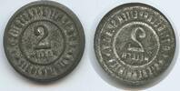 Kaiserreich Österreich Siebenhirten Wien 2 Heller Wertmarke Jeton G8174 - 1.Ö.Ziegelarbeiter Sp.& C.V. -