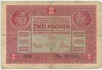 Österreich Ungarn Kaiserreich 2 Krone ohne Stempel GB040 - Zwei Kronen - Ket Korona Banknote Austria Empire -