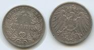 Deutsches Reich 1 Mark Silber G10236 - Wilhelm II. 1888-1918 Germany Empire -