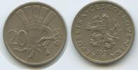 Tschechoslowakei 20 Haleru (20 Haléřů) G15855 - Czechoslovakia Czechoslovak Republic -
