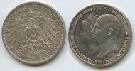 Mecklenburg-Schwerin 2 Mark Silber S0052 - Hochzeit Friedrich Franz IV. 1897-1918 -