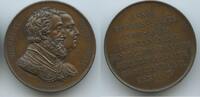 Frankreich Bronzemedaille M#6545 - Errichtung Reiterdenkmals auf dem Pont Neuf für Heinrich IV. -