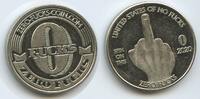 Vereinigten Staaten von Amerika Medaille G13647 - United States of no fucks - Fist with middle finger -