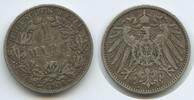 Deutsches Reich Kaiserreich 1 Mark Silber G10117 - Wilhelm II. 1888-1918 Germany Empire -