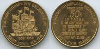 Vereinigten Staaten von Amerika USA 50 Cents in Trade Token Jeton Wertmarke T438 - 350 Years Hudson-Champlain Celebration 1609-1959 Albany County -
