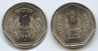 Indien 1 Rupee 1989 G6105 - Asoka Lion India Fast unzirkuiert 20.92 元 含税 ＋  66.94 元 运费