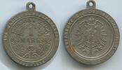 Deutschland Bundesrepublik - Deutsches Reich Medaille 1 Mark 1885 versilbert G16159 - 150 Jahre Kreissparkasse - Erfahrung, die der Zukunft dient -