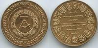 Deutsche Demokratische Republik Bronzemedaille vergoldet PA662 - Dresden Zentrale Münz-Ausstellung November 1971 DDR -