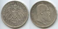 Deutsches Reich Kaiserreich Württemberg 5 Mark Silber S0021 - Wilhelm II. 1891-1918 German States Kingdom of Württemberg -