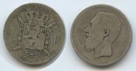 Belgien 1 Franc Silber H0354 - Des Belges - Leopold II. 1865-1909 Belgium -