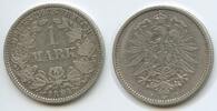 Deutsches Reich Kaiserreich 1 Mark Silber G10351 - Wilhelm I. 1871-1888 Germany Empire -