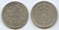 Deutsches Reich Kaiserreich 1 Mark Silber S0235 - Wilhelm I. Germany Empire -