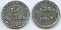 Deutschland Bundesrepublik Baden-Württemberg Flaschenpfandmarke Wertmarke GX1581 - BSW Karlsruhe - Bundesbahn-Sozial-Werk -