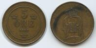 Schweden 5 Öre (5 Øre) 1892 G2475 - Oscar II. 1872-1907 Svergie Sweden S... 41.84 元 含税 ＋  66.94 元 运费
