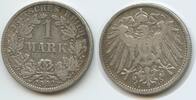 Deutsches Reich Kaiserreich 1 Mark Silber S0125 - Germany Empire Wilhelm II. Munich -