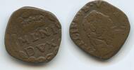 Italien Mailand RDR Österreich 1 Quattrino M#7066 - Carlo II di Spagna 1706-1740 Milan -