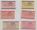 Deutschland Bundesrepublik Banderolen Lot 6 Stück GB257 - Banderolen für diverse Deutsche Mark Banknoten -