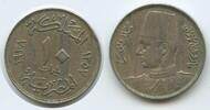 Ägypten 10 Milliemes Kupfer/Nickel G9396 - King Farouk Egypt -