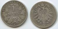 Deutsches Reich Kaiserreich 1 Mark Silber S0574 - Wilhelm I. 1871-1888 Germany Empire -