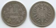 Deutsches Reich Kaiserreich 1 Mark Silber G10286 - Wilhelm I. Germany Empire -