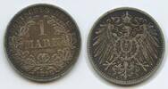 Deutsches Reich Kaiserreich 1 Mark Silber G10289 - RAR Wilhelm II. Germany Empire -