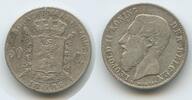 Belgien Königreich 50 Centimes Silber M#6851 - Der Belgen Leopold II. 1865-1909 Belgium -