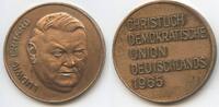 Deutschland Medaille Wahlpropaganda CDU M209 - Ludwig Erhard Christlich Demokratische Union BRD -