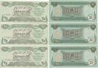 Irak 3 x 25 Dinars Lot GB073 - Banknoten Fortlaufende Nummern -