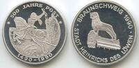 Deutschland Braunschweig Medaille GX534 - Stadt Heinrich des Löwen - 500 Jahre Post 1490-1990 -
