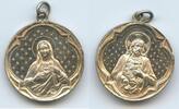 Österreich Kaiserreich Pilgermedaille Silber M#5110 - Wallfahrtsmedaille Maria und Jesus (Dianakopf-Punze) -