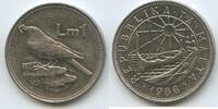 Malta 1 Lira 1986 G3177 - Drossel Merill bird Vorzüglich 33.47 元 含税 ＋  66.94 元 运费