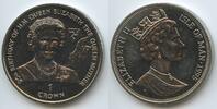 Insel Man - Isle of Man One Crown GS636 - 95th Anniversary of the Birth of the Queen Mother - Elizabeth II. -