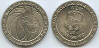 Vereinigten Staaten von Amerika 1 Dollar Gaming Token GX057 - Wizzo - Las Vegas MGM Grand Casino Nevada USA -
