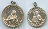 Österreich Kaiserreich Pilgermedaille Silber M#5107 - Wallfahrtsmedaille Maria und Jesus (Dianakopf-Punze) -