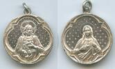 Österreich Kaiserreich Pilgermedaille Silber M#5114 - Wallfahrtsmedaille Maria und Jesus (Dianakopf-Punze) -