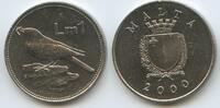 Malta 1 Lira 2000 G3175 - Merill bird (Drossel) Vorzüglich 33.47 元 含税 ＋  66.94 元 运费