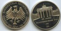 Deutschland Bundesrepublik Medaille GY713 - 200 Jahre Brandenburger Tor 1791-1991 -