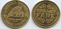 Vereinigten Staaten von Amerika Massachusetts Transit-Token Jeton Wertmarke GX019 - Martha's Vineyard Island - Transit Authority - One Way Fare - USA -