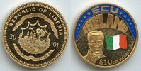 Liberia 10 Dollars PA228 - Europe ECU - Ireland - Multicolor-Gold-Plated Irland -